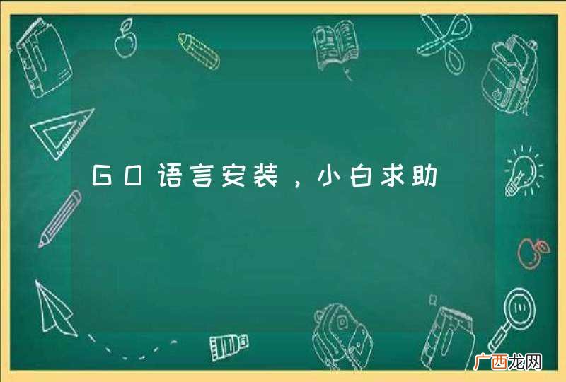 GO语言安装，小白求助