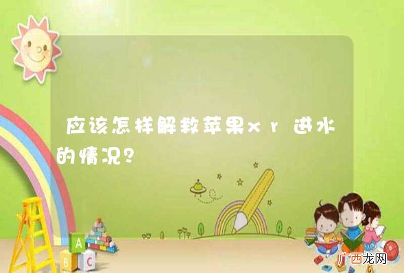 应该怎样解救苹果xr进水的情况？