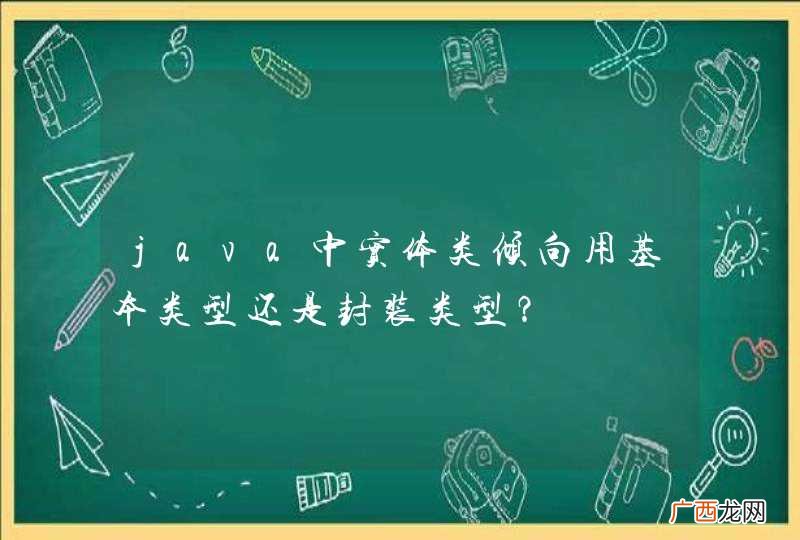 java中实体类倾向用基本类型还是封装类型？