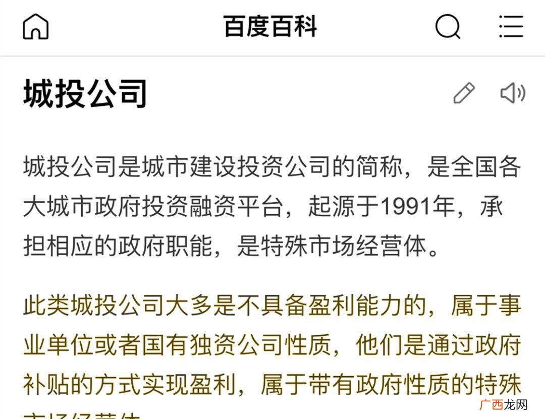 城投公司是个什么性质的单位,城投公司归哪个单位管？