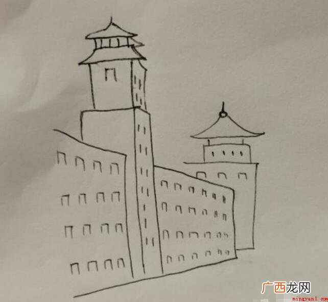 如何绘画古城城墙简笔画 怎么绘画古城城墙简笔画