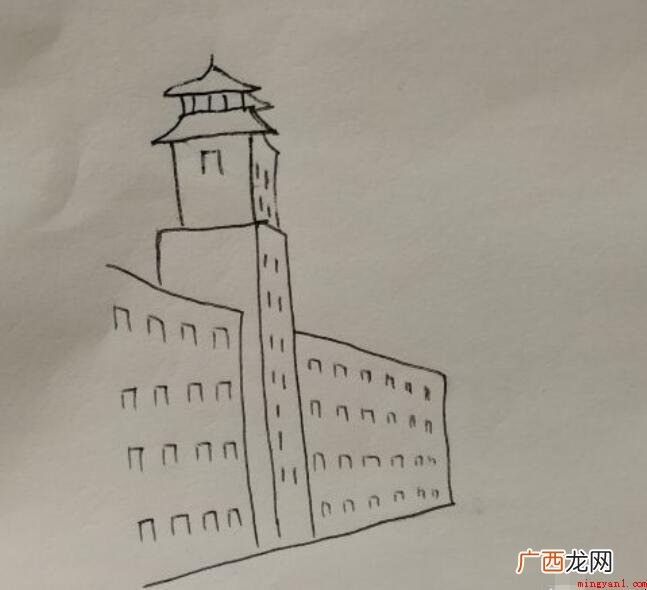 如何绘画古城城墙简笔画 怎么绘画古城城墙简笔画