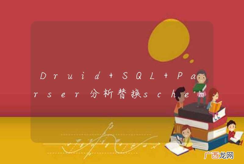 Druid SQL Parser分析替换schema