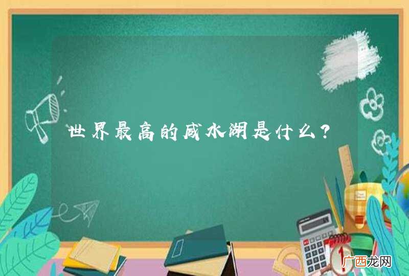 世界最高的咸水湖是什么?