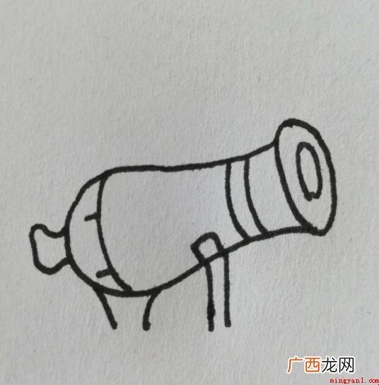 大炮的简笔画怎么画 画出大炮炮的支架 大炮的简笔画怎么画