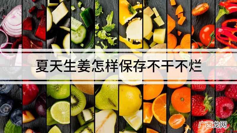 夏天生姜怎么保存不干不烂 夏天生姜怎样保存不干不烂