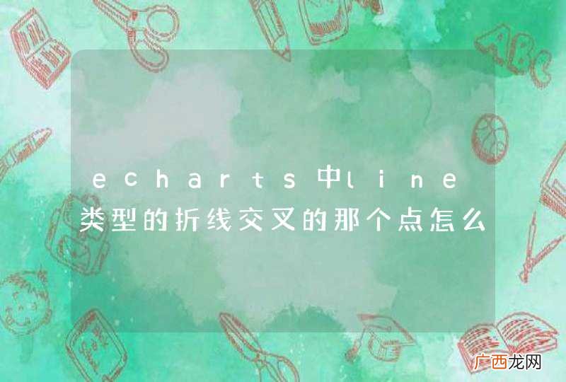 echarts中line类型的折线交叉的那个点怎么去掉