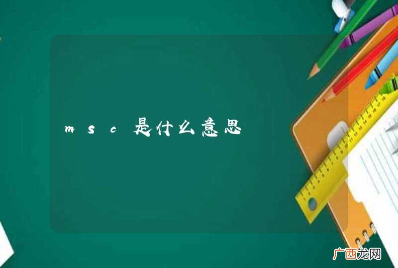 msc是什么意思
