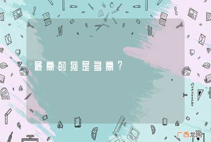 最高的狗是多高?