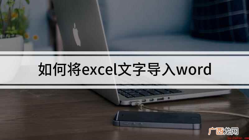 Excel表格插入Word的方法 如何将excel文字导入word