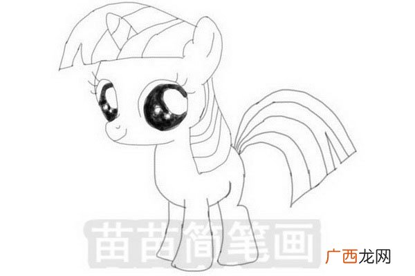 小马宝莉怎么画,小马宝莉苹果独角兽公主画法？