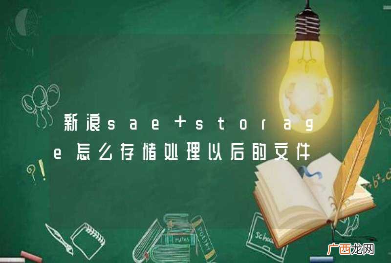 新浪sae storage怎么存储处理以后的文件