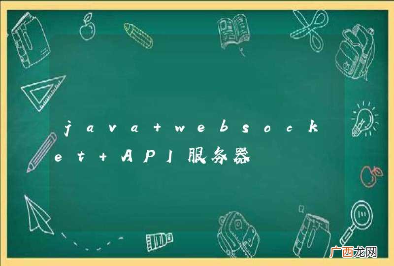 java websocket API服务器
