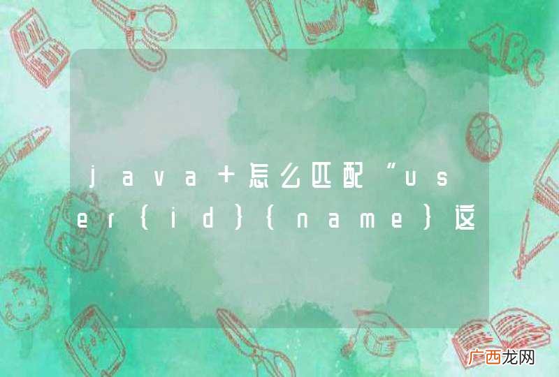 java 怎么匹配“user{id}{name}这样的url”,并获取参数