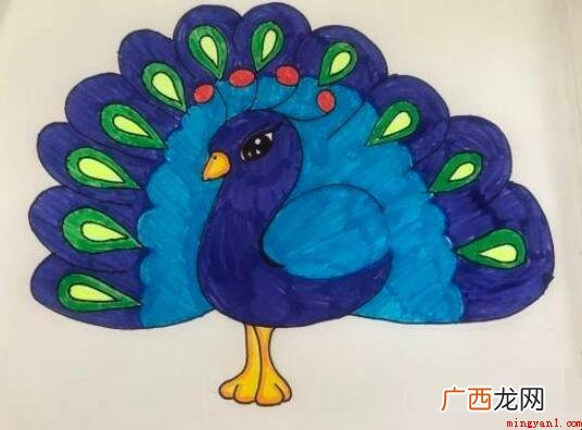 蓝孔雀怎么画?下边一起来瞧瞧吧 蓝孔雀怎么画