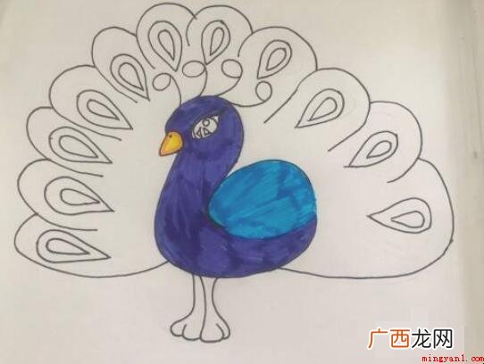 蓝孔雀怎么画?下边一起来瞧瞧吧 蓝孔雀怎么画