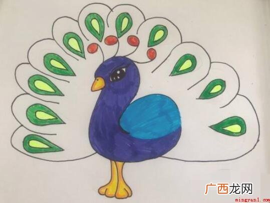 蓝孔雀怎么画?下边一起来瞧瞧吧 蓝孔雀怎么画