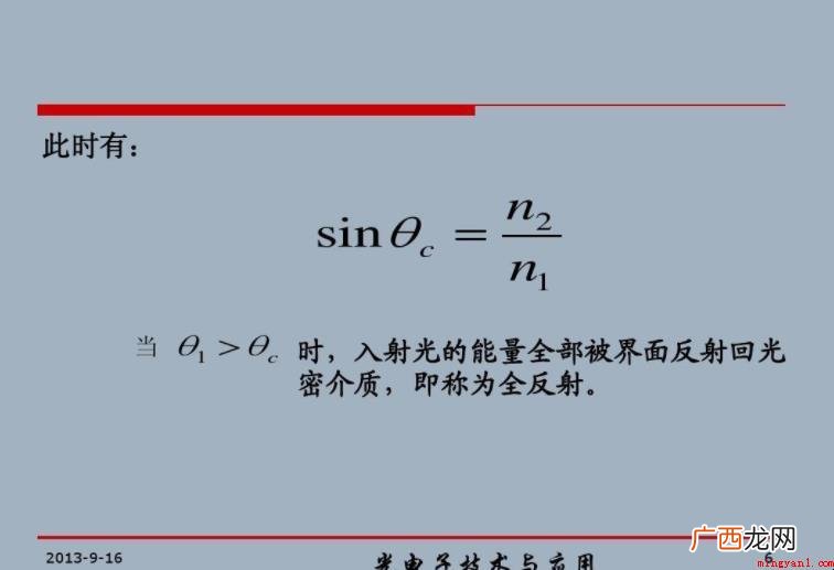 光密介质的界定是什么? 光密介质的定义是什么