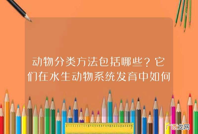 动物分类方法包括哪些？它们在水生动物系统发育中如何应用？