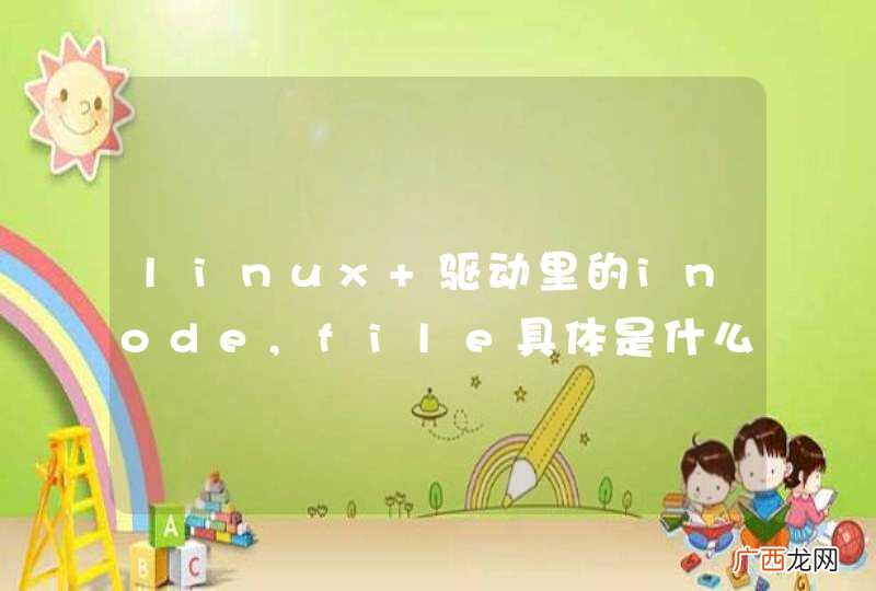 linux 驱动里的inode,file具体是什么啊，传入的什么参数