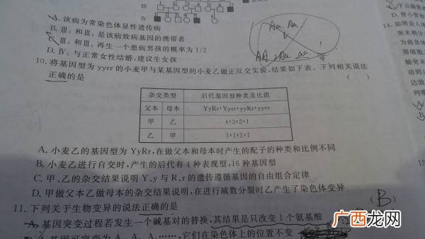 高中生物正交与反交,正反交的概念？
