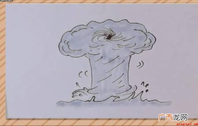 台风简笔画怎么画 漩涡状台风看起来非常吓人 台风简笔画怎么画