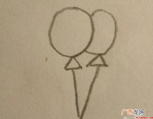 简笔画一对气球怎么画