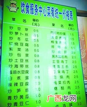 大学食堂菜谱,大学食堂配菜经典菜谱？