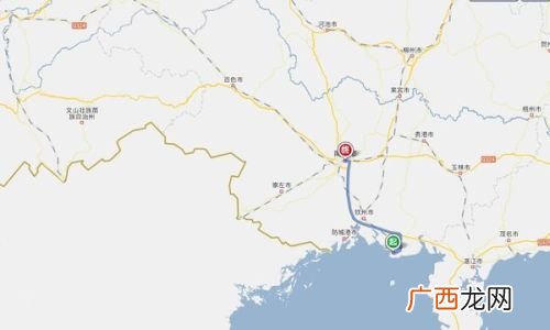 从广西南宁到北海怎么走,广西南宁去海南有陆地吗？