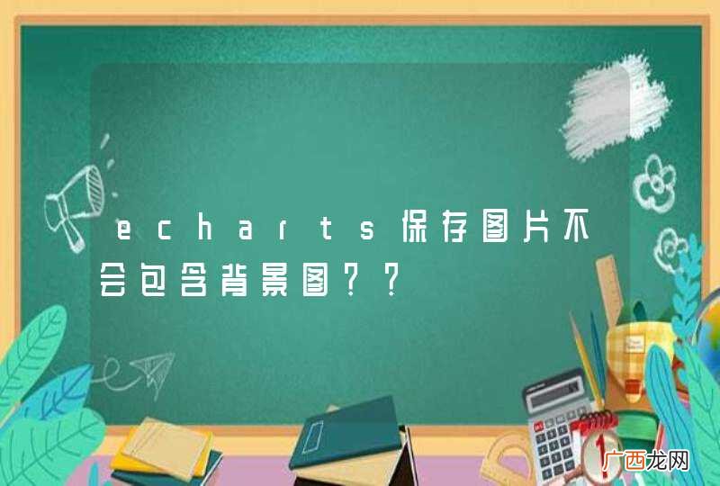echarts保存图片不会包含背景图??