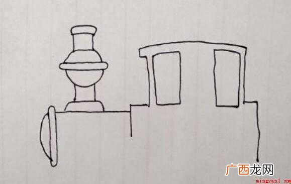 怎么画卡通老火车头简笔画