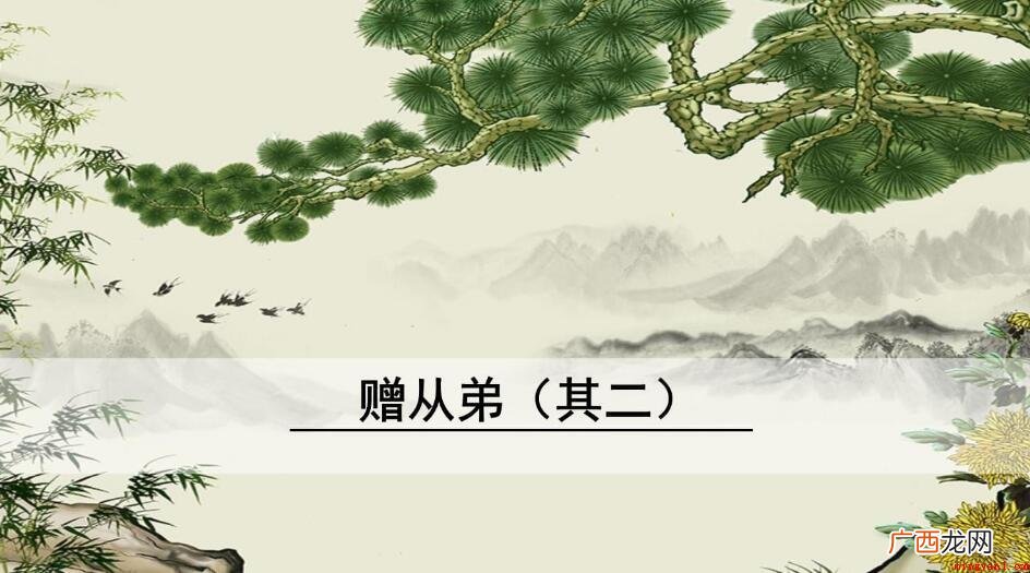 赠从弟·其二的原文是什么 《赠从弟·其二》的原文是什么
