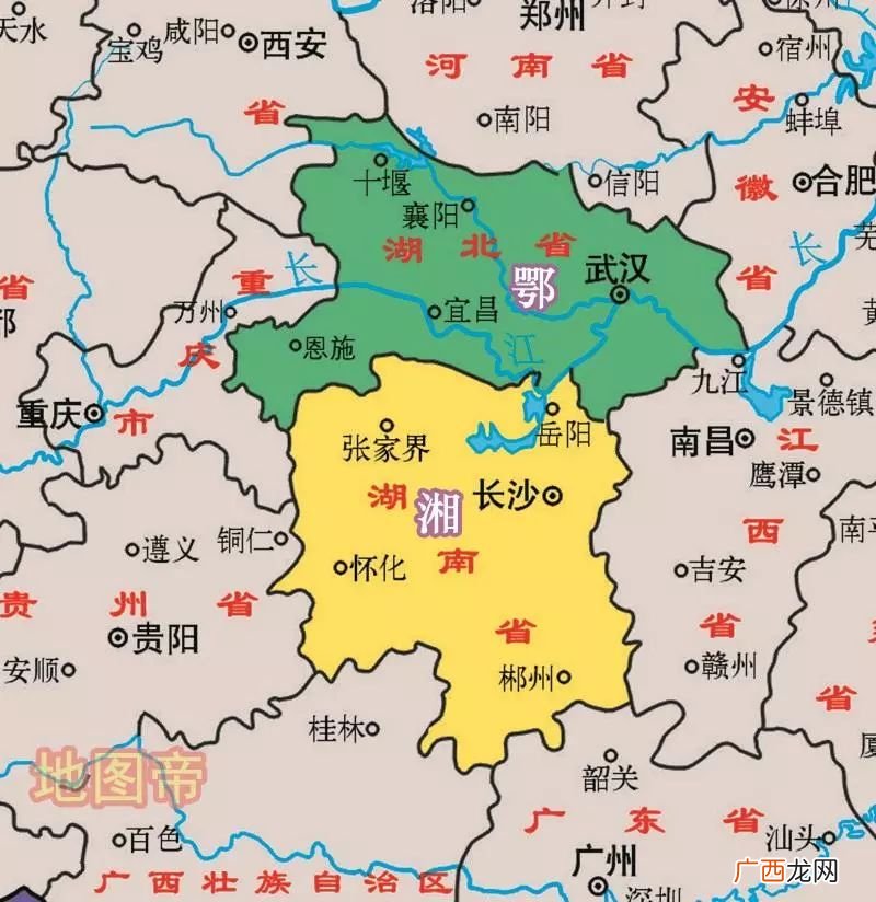 惟楚有材是哪个省,湖北省相邻的省份？