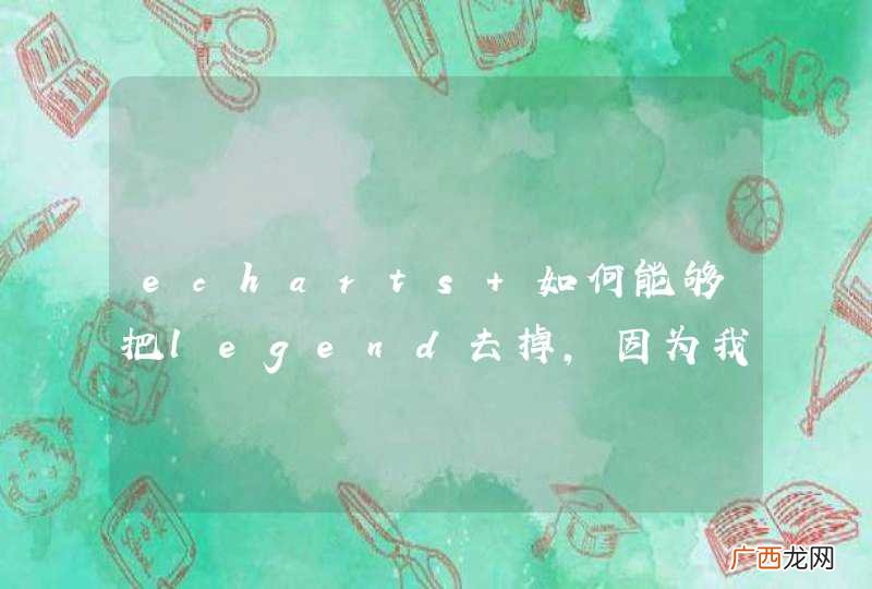 echarts 如何能够把legend去掉,因为我不需要