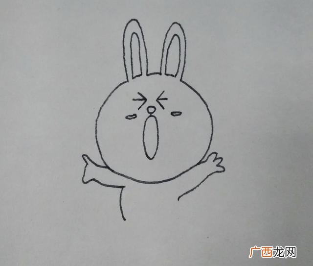如何画兔子嘴,带路兔怎么画？
