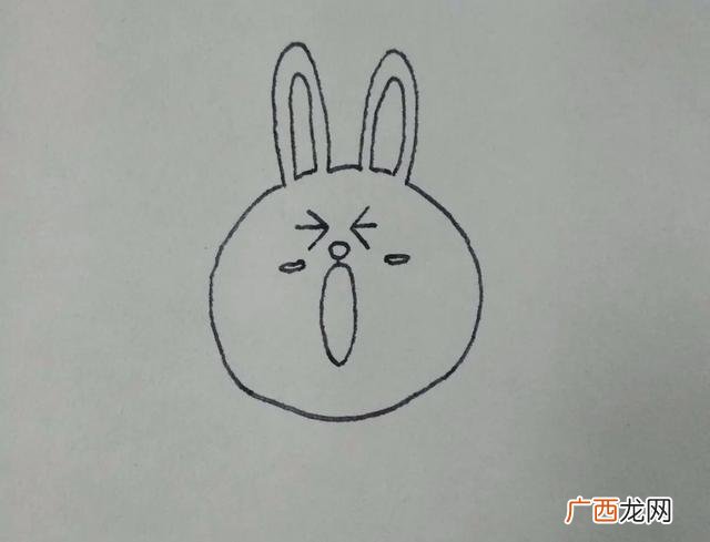 如何画兔子嘴,带路兔怎么画？