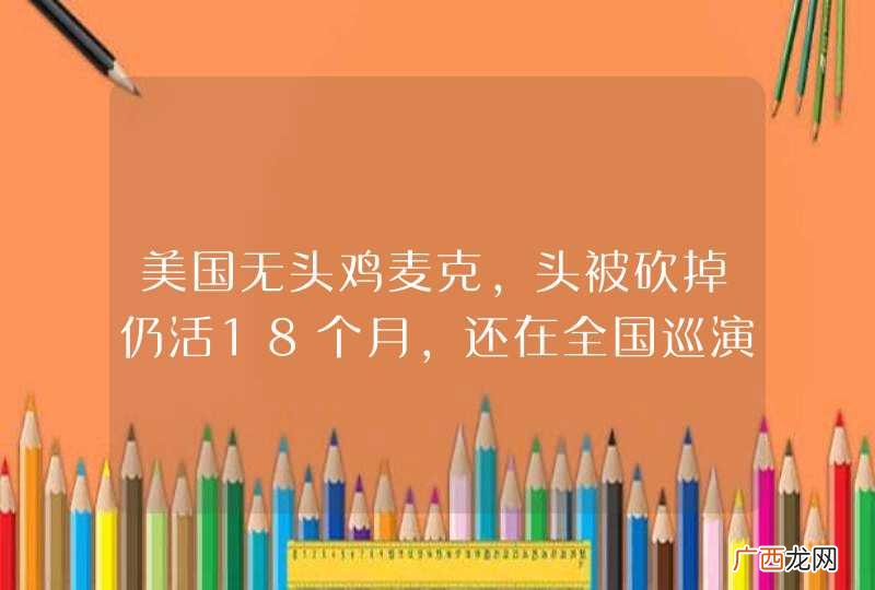 美国无头鸡麦克，头被砍掉仍活18个月，还在全国巡演，结局如何？