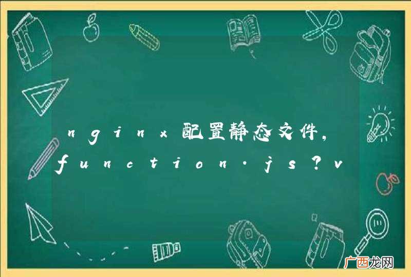 nginx配置静态文件，function.js?v=131107怎么配？