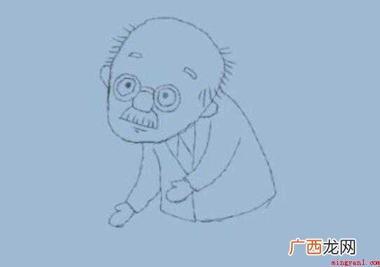 简笔画老爷爷是怎么画的