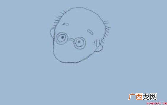 简笔画老爷爷是怎么画的