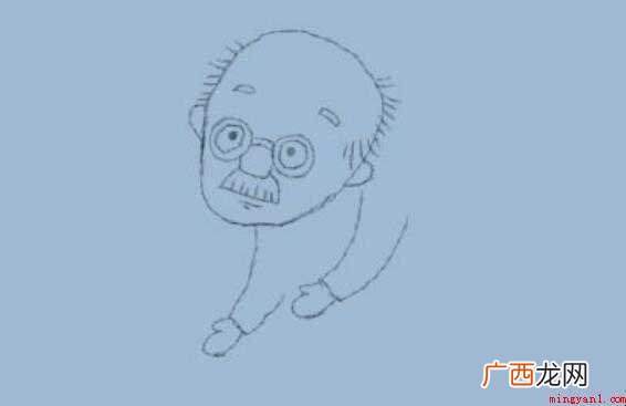 简笔画老爷爷是怎么画的