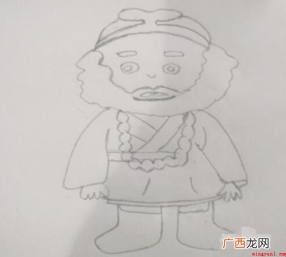 沙和尚简笔画怎么画