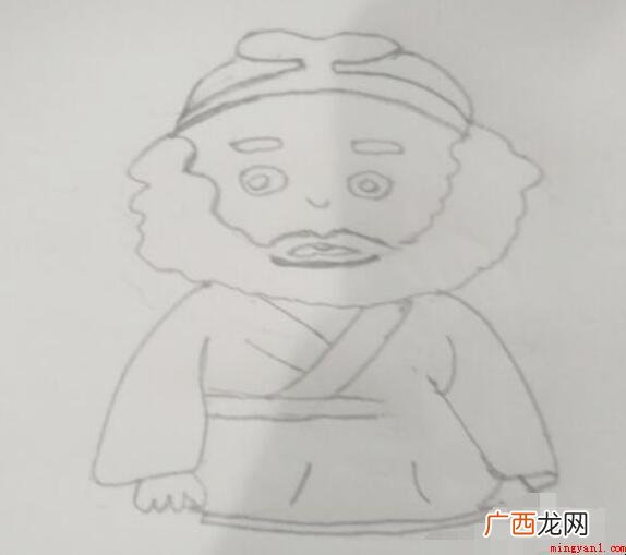 沙和尚简笔画怎么画