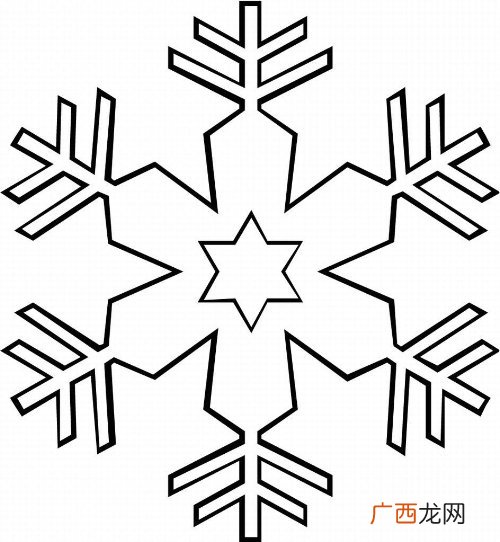 怎样简单的画雪花,二年级的雪花怎么画?
