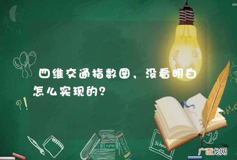 四维交通指数图，没看明白怎么实现的？