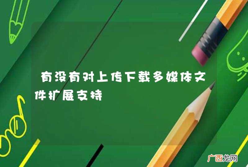 有没有对上传下载多媒体文件扩展支持