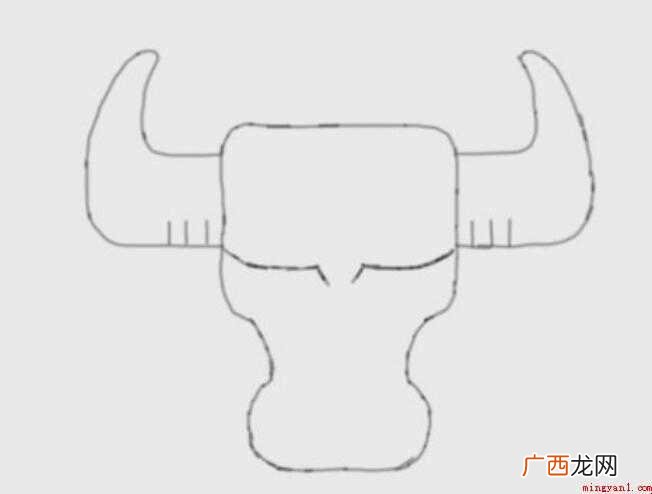 简笔画牛头是怎么画的