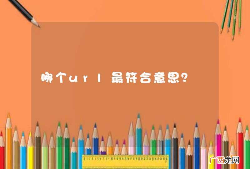 哪个url最符合意思？