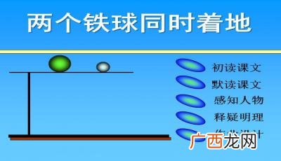 两个铁球同时着地概括,两棵铁树同时落地的故事？