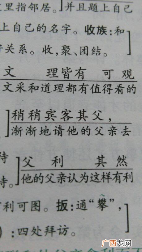 稍稍宾客其父宾客的意思,稍稍宾客其父中宾客的意思？